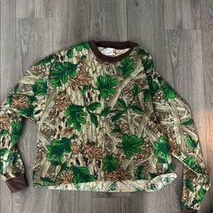 Long sleeve Oversized Camo Shirt